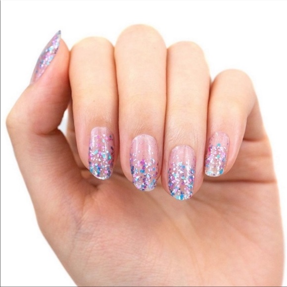 *Retired* Color Street: Less Bitter, More Glitter | Blue Pink Pastel Sparkle - Picture 5 of 8